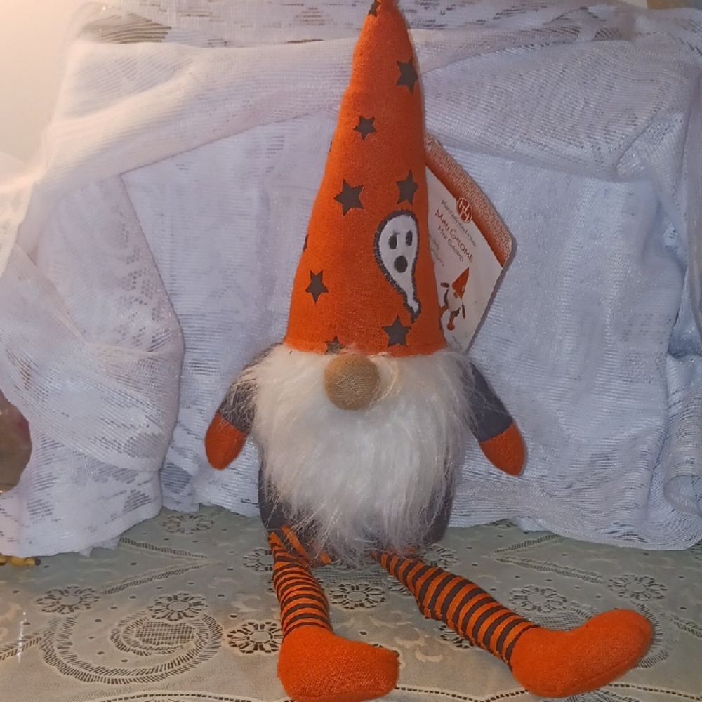 Huntington Home Orange and Black Gnome Decor